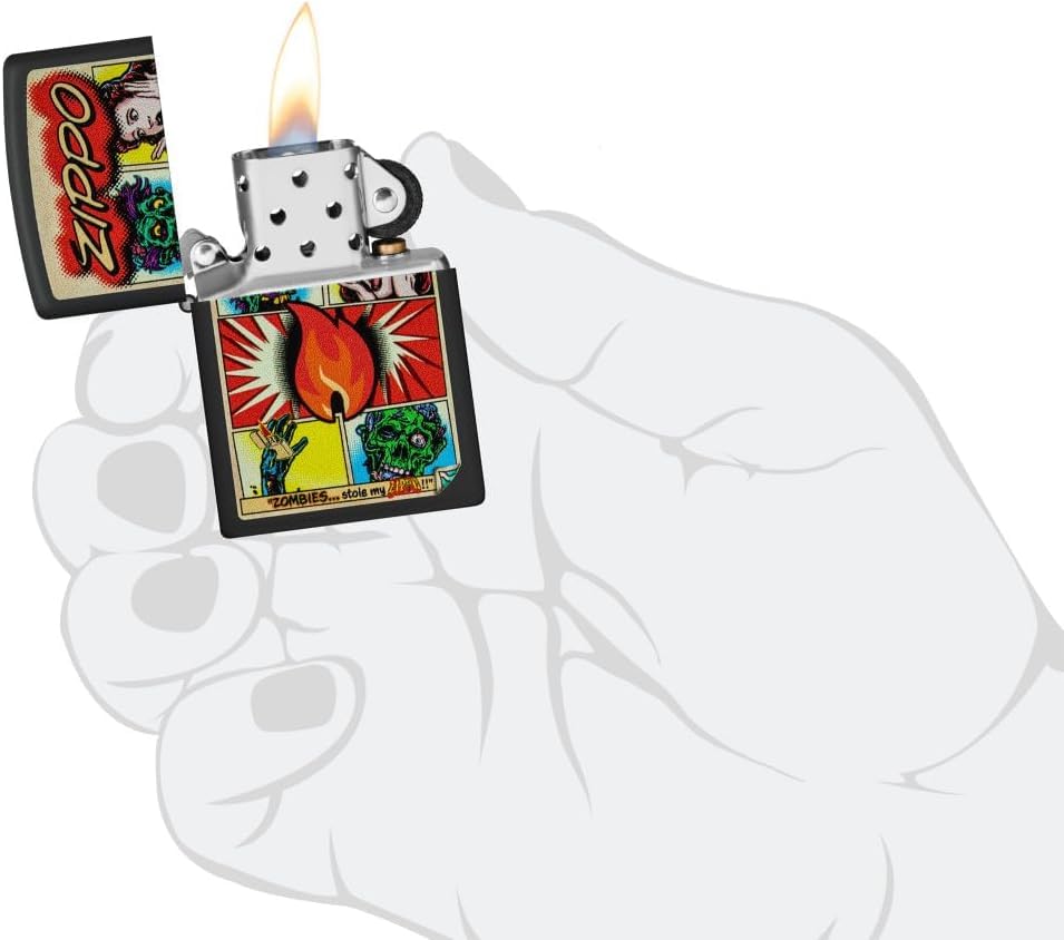Encendedor Zippo con grabado personalizado diseño zombies miniatura 3