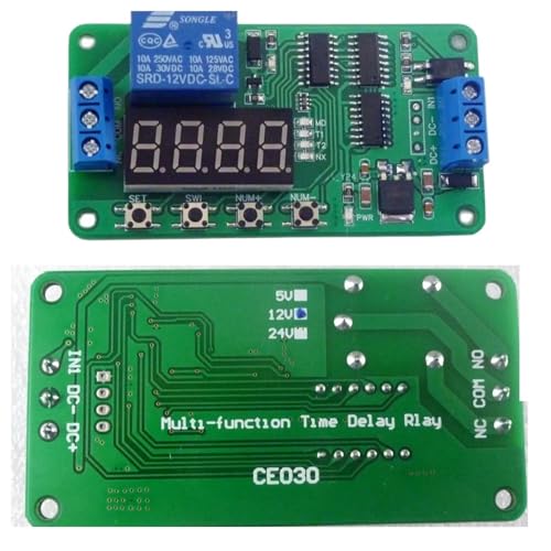 Module relais temporisé 24V CE030 multifonction pour interrupteur temporisé de circuit