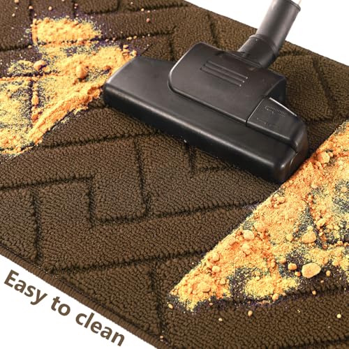 Image of hicorfe Kitchen Runner Rug,24 inchx71 inch+24 inchx35 inch Kitchen Set,Non-Slip Kitchen Mat