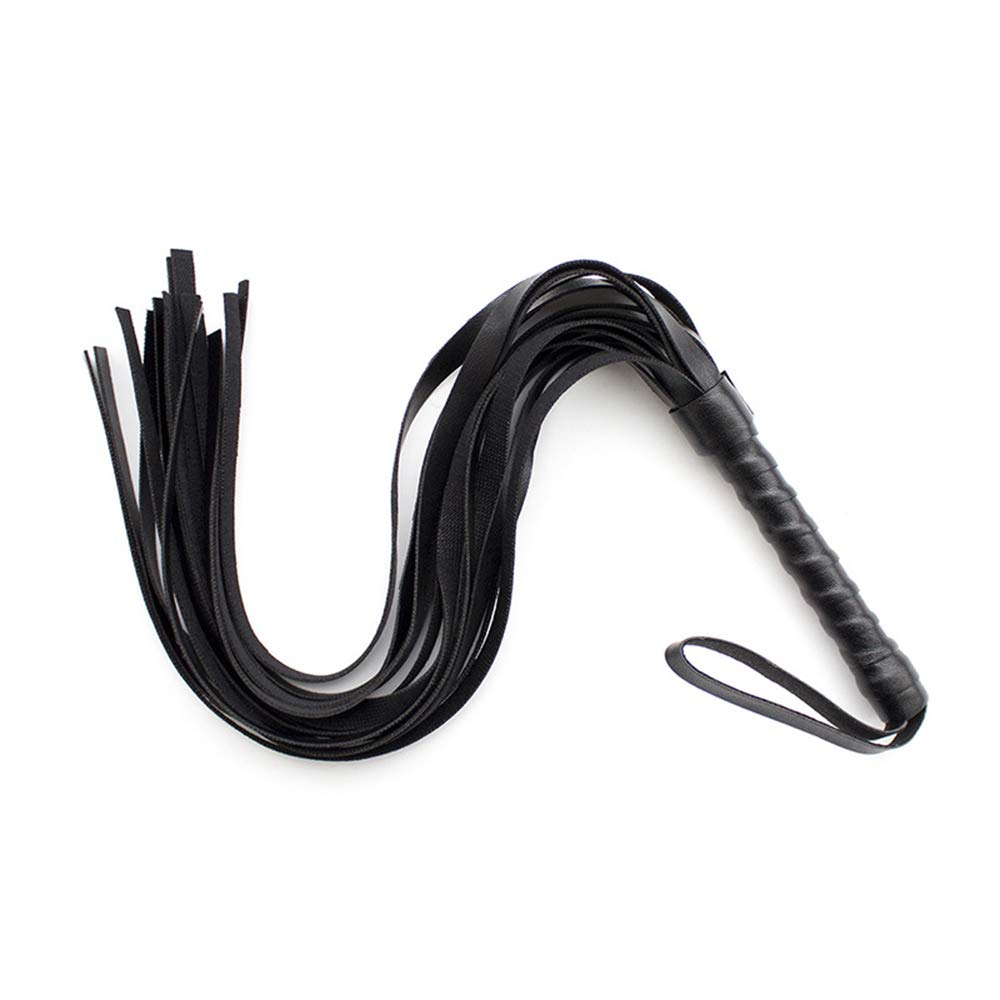 Látigo de Fetiche de Cuero, Azote de Azote de Flogger con Borla para Juego de Pareja