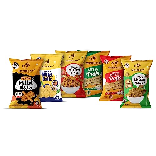 Healthy Meal Prep Ideas for the Week 17 Munch Fit Healthy Roasted Combo of 6 Varieties of Millet Snacks |...