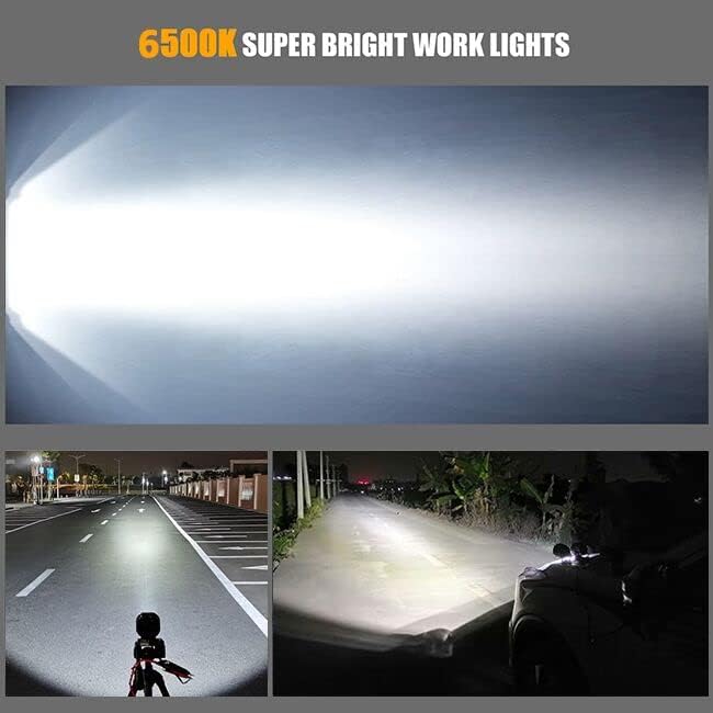 Miniatura 6 de Barra de luz LED antiniebla de conducción, 2 unidades, luces LED de conducción IP68, luz de trabajo impermeable, iluminación todoterreno para