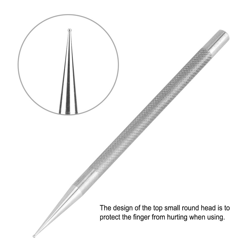 Tbest Stainless Steel Leather Marking and Scriber Pen - Professional DIY Leather Tool for Crafting - Image 2