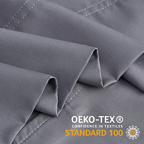 Image of BEDELITE King Pillow Cases Set of 2, Rayon Derived from Bamboo, Grey | Cooling and Breathable Pillow Cover for Hot Sleepers & Night Sweats, Silky Soft Cozy, Envelope Closure, 20x36 Inches