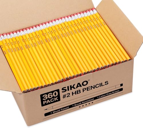 鉛筆 まとめ買い 木箱入り 2B イエロー鉛筆 HB黒鉛 消しゴム付き オフィス学校用品 教室用 (100本パック)