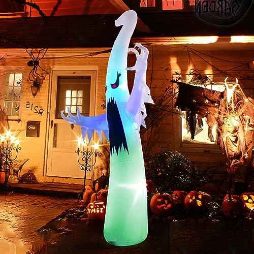 Aufblasbarer Halloween-Geist mit rotem Auge und LEDs, 1,8 m – Bild 6