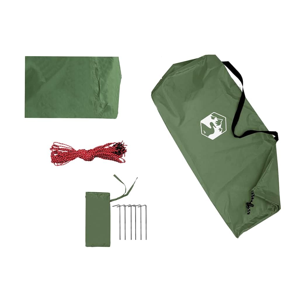 Lona de camping Tarp 420 x 440 cm de tejido Oxford resistente 210D para exteriores, incluye bolsa de transporte, para senderismo, excursiones y accesorios de camping