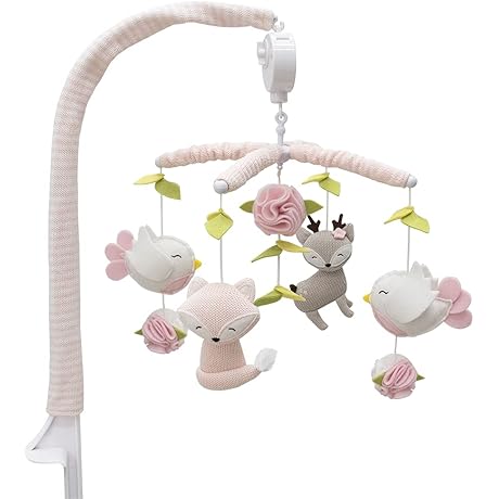 Knitted Melody Birds Musical Crib Mobile