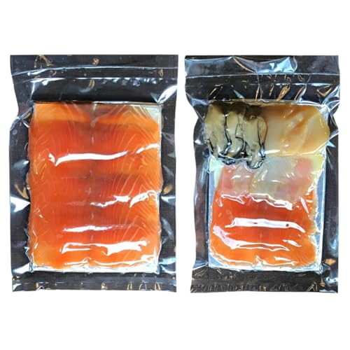 自家製スモーク詰合せとドレッシング (魚介類 加工食品 燻製 サーモン ホタテ 牡蠣) [0039]