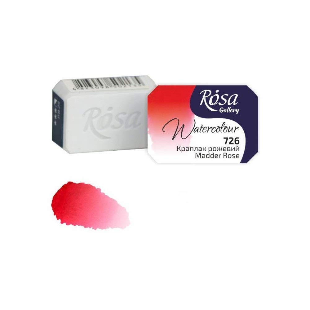 Professional Watercolour Paint, 2,5ml Half Pan, Gallery (Madder Rose)