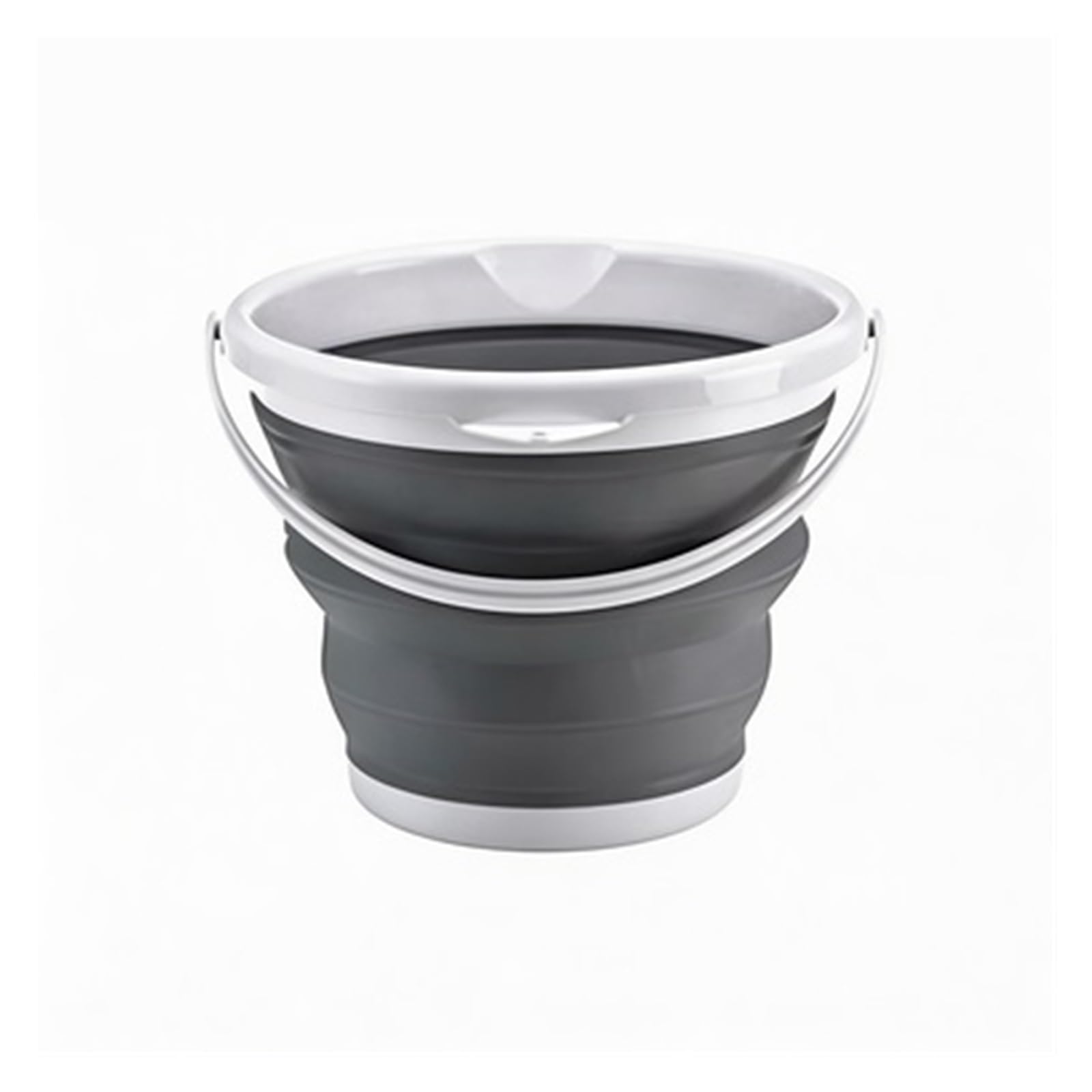 Collapsible Bucket Portable Folding Water Bucket Car Washing Fishing Bucket Household Plastic Travel Outdoor Camping Bucket(Grey 3L)