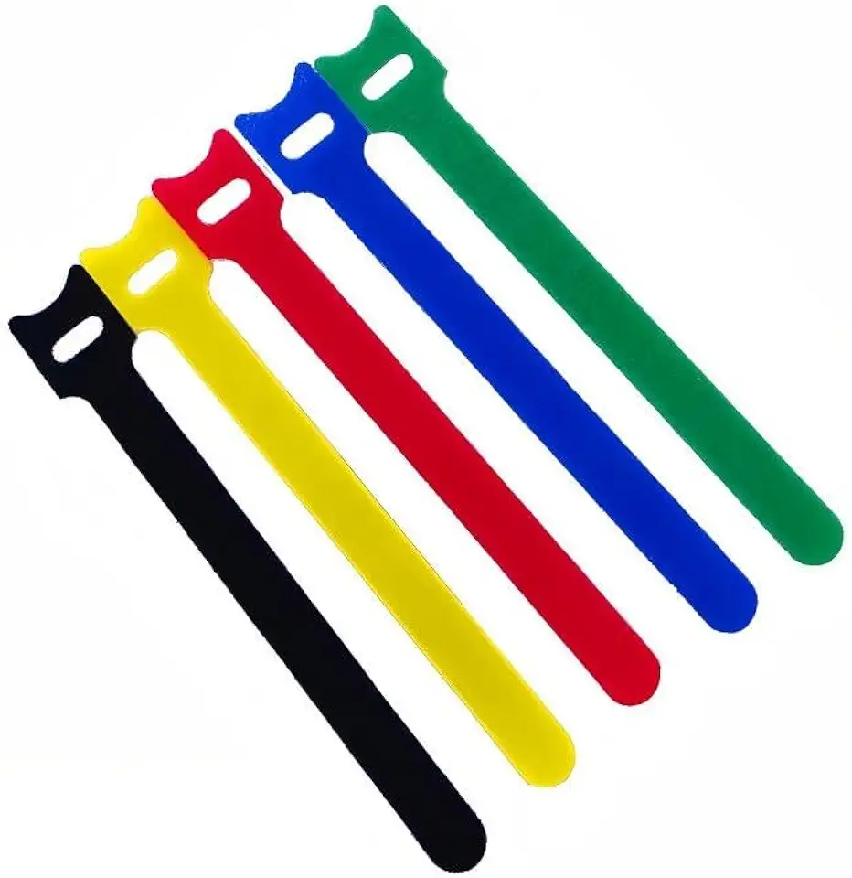 50 peças de cabo de dados para fone de ouvido fivela de armazenamento de cabos de carregamento arranjo conjunto de gravata computador cabo de enrolamento cinto organizador