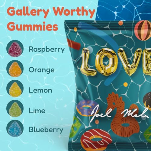 Gummy Gallery Vegan Sour Gummies, Joel Mesler Edition, Soft Chewy Candy with Assorted Fruit Flavors, Non-GMO & No Preservatives, Collectible Art Box for Snacking & More, 4.5 oz - image 3