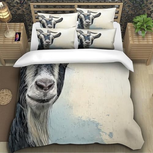 Housse de couette chèvre 3D pour créer une déco de chambre cocooning
