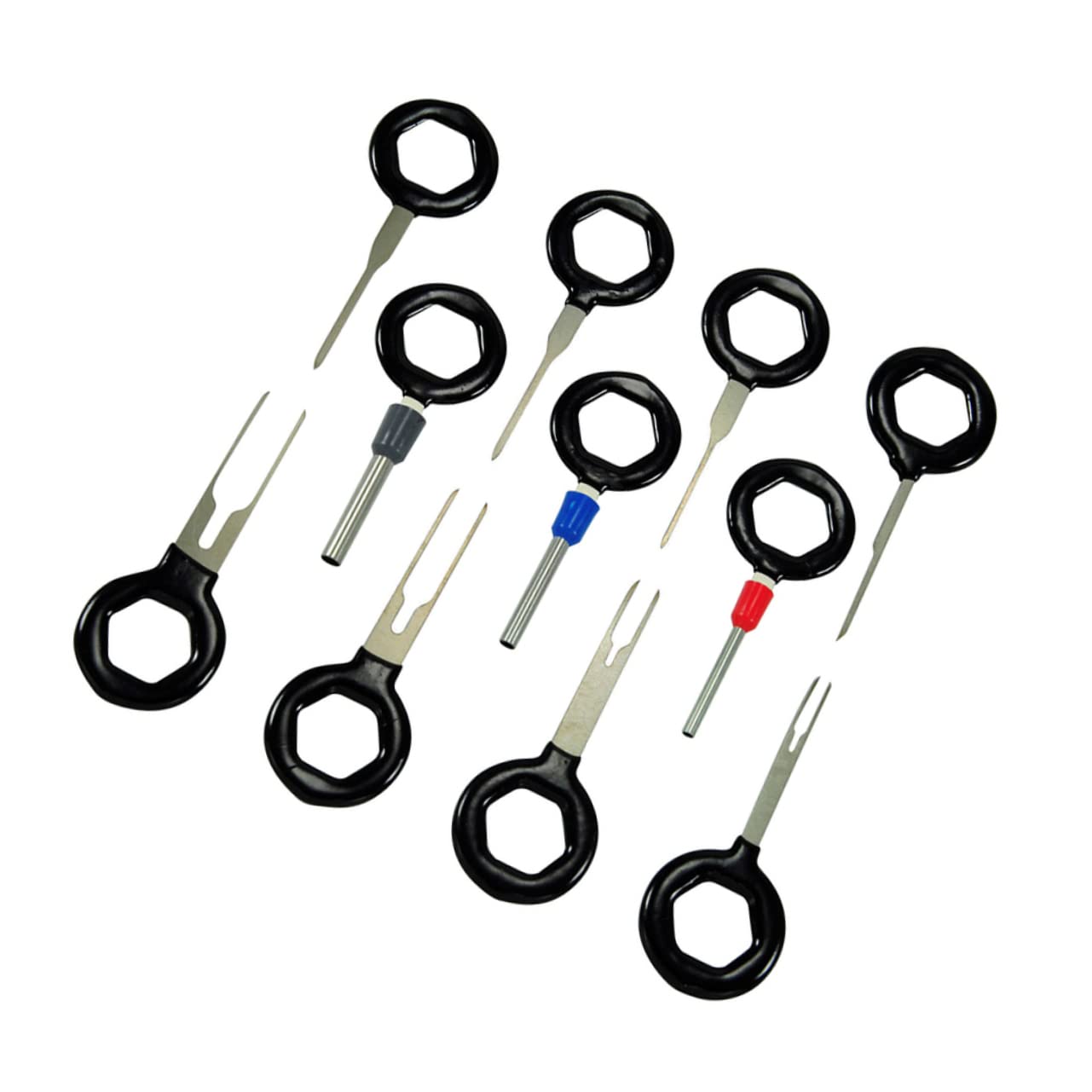 Alipis 11Pcs Pin Release Tool for Automotive Wire Harness Connector Terminal Extraction and Needle Removal Damage Plug Terminal Disassembly Tool