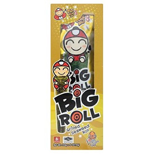 Tao Kae Noi Big Roll Grilled Seaweed 3.6g (Spicy Grilled Squid Flavour, 72 Rolls)