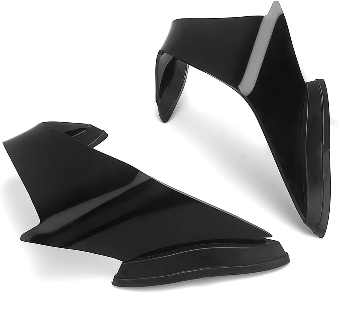 Motorcycle Fairing Wind Deflectors Side Wind Deflector Spoiler for Kawasaki Ninja ZX-10R ZX10R 2021-2025 Side Fairings Refit Motorbike Accessories (Black)
