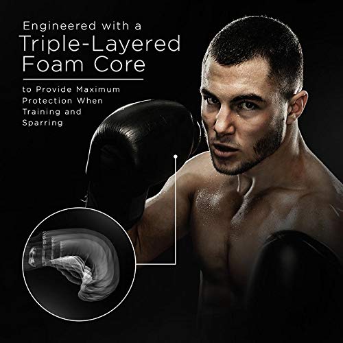 image for Pro Impact Boxing Gloves - Durable Knuckle Protection w/Wrist Support 