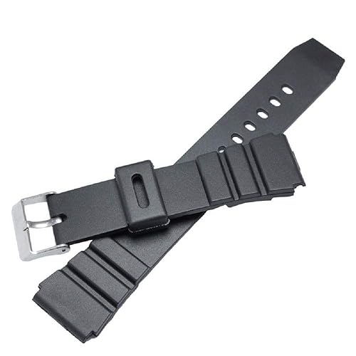 22mm Black Diver Rubber Watch Band Strap fits AMW-320 AMW-330