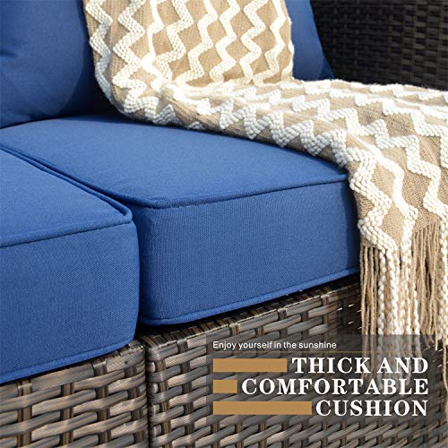 Ovios B085DBQBTV Patio Furniture Set 12 Pcs Outdoor Furniture Conversation Set Pe Rattan Wicker Sectional thumb #6