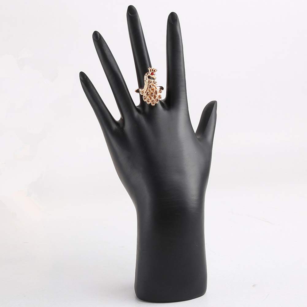 Espositore per Anelli e bracciali in Resina Nera, manichino a Forma di Mano, vetrina per la casa, Negozio, Strumenti e Attrezzature per Gioielli