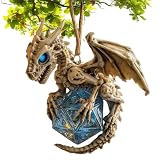 Colgante de criatura mítica, diseño de dados planos, arte colgante de vacaciones, colgante de fantasía de temporada con acabado artesanal de bordes suaves, acento decorativo, ideal para estaciones de