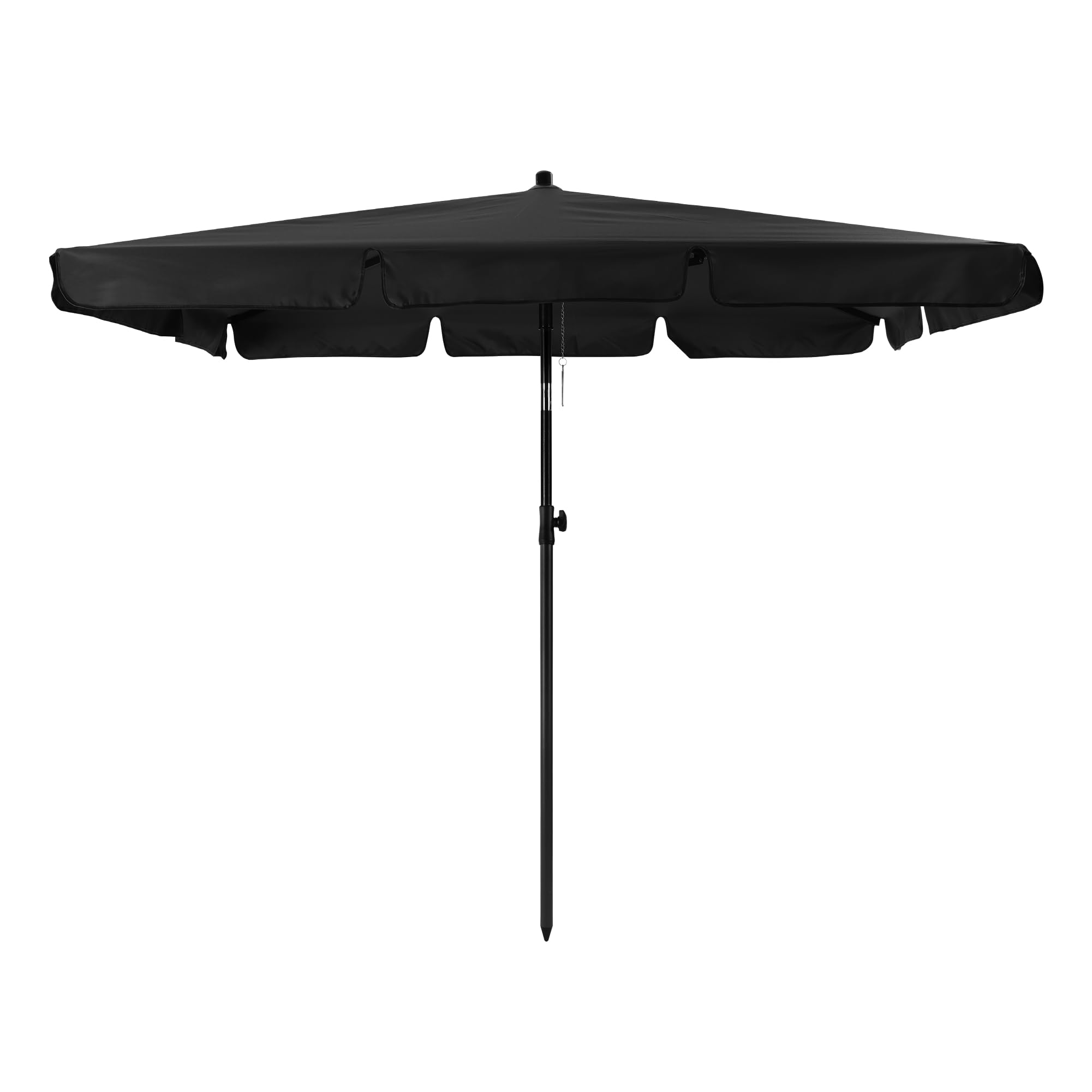 JEMIDI Sombrilla terraza - Parasol terraza exterior - Sombrillas jardin grandes 200 x 125 cm - Sombrilla XXL con UPF 50+ y bolsa de transporte - A prueba de viento - Parasol Beige
