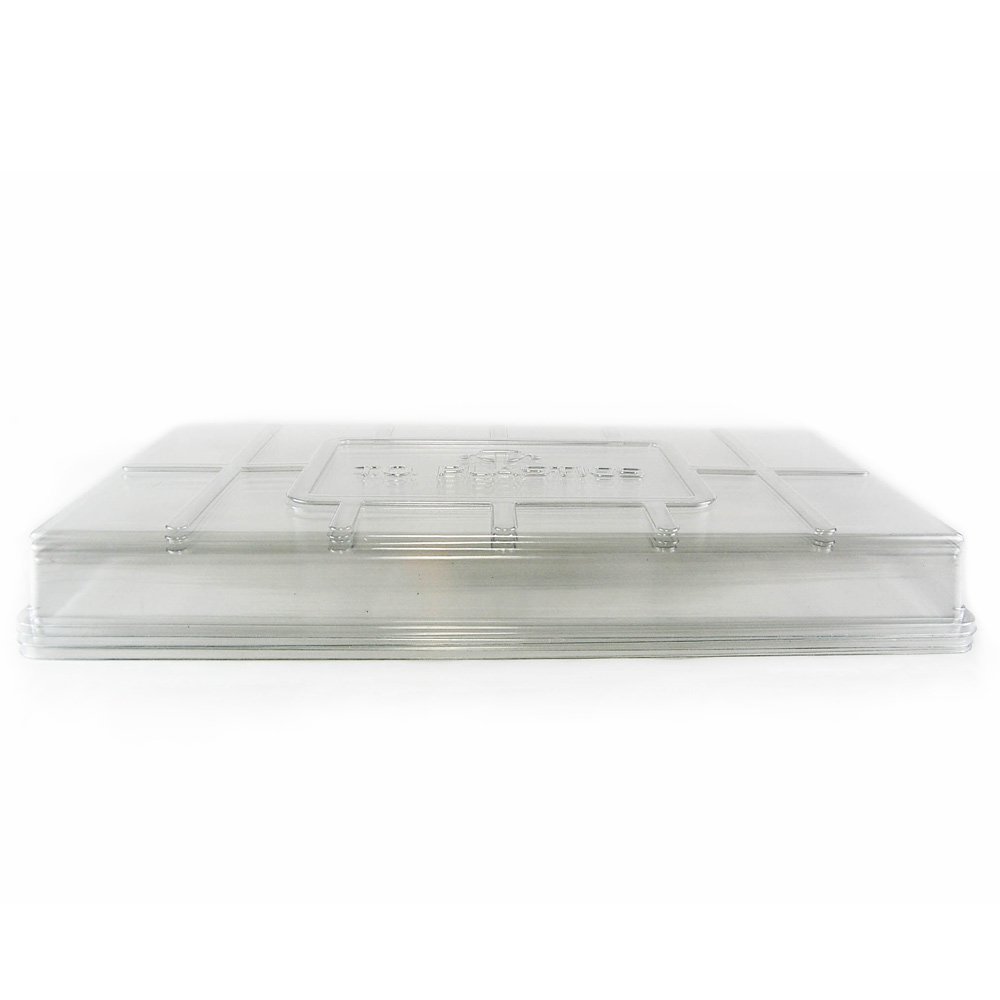 Living Whole FoodsPlant Tray Clear Plastic Humidity Domes: Pack of 5 - Fits 10 Inch x 20 Inch Garden Germination Trays - Greenhouse Grow Covers