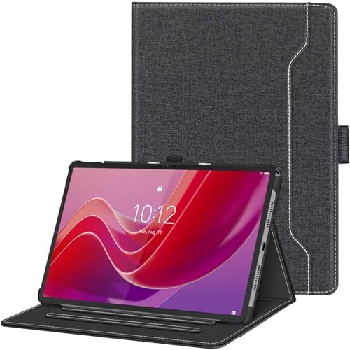 Kepuch Custodia In PU Pelle Per Lenovo Tab K11 Plus 11.5 (TB352FU/FC) - Con Cinturino E Magnete, Rosso Oro - 5