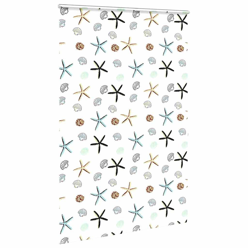 Rollo für Dusche, Kassette, 146 cm, PEVA | Wasserfest, leicht zu reinigen, Montage an Decke oder Wand, höhenverstellbar, Kindersicherung