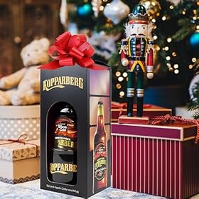Buy the Spiced Apple Cider Gift Set – Premium Kopparberg Apple Spice Cider 500ml with Ceramic Mug, Mini Liqueurs, Tablets & Sharing Chocolate Hamper Perfect for Women – Topline