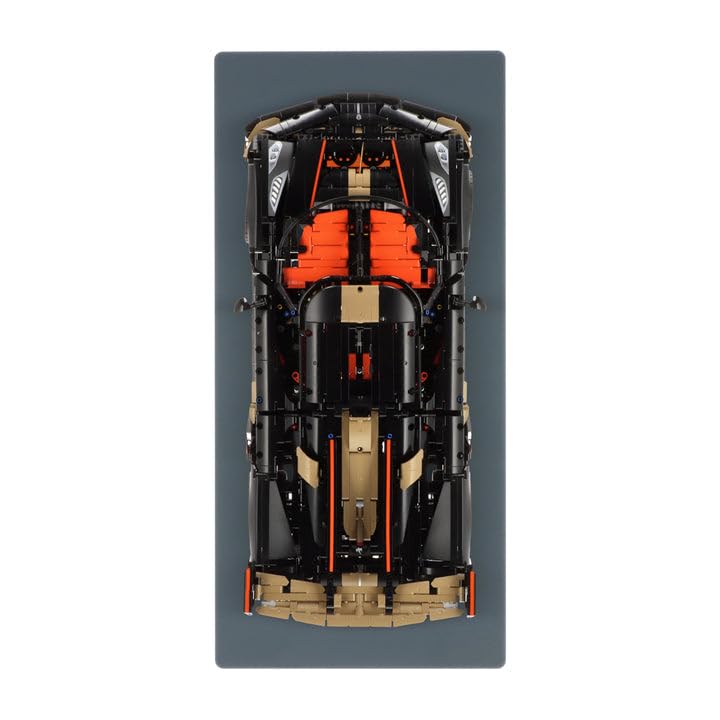 Wall Display Compatible with LEGO 42232 Koenigsegg Sadair's Spear Megacar, Grey (Vinyl: No)