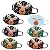 Missli Adult Christmas Print Washable Face Masks, Cute Print Elk Resuable Face Bandana Dustproof Mouth Covering Breathable with Elastic Earloop