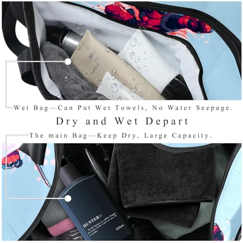 For Deadpool Large Capacity Sports Bag with Interior Zipper Pocket - Perfect Luggage, Shoe, Soccer, and Gym Bag4