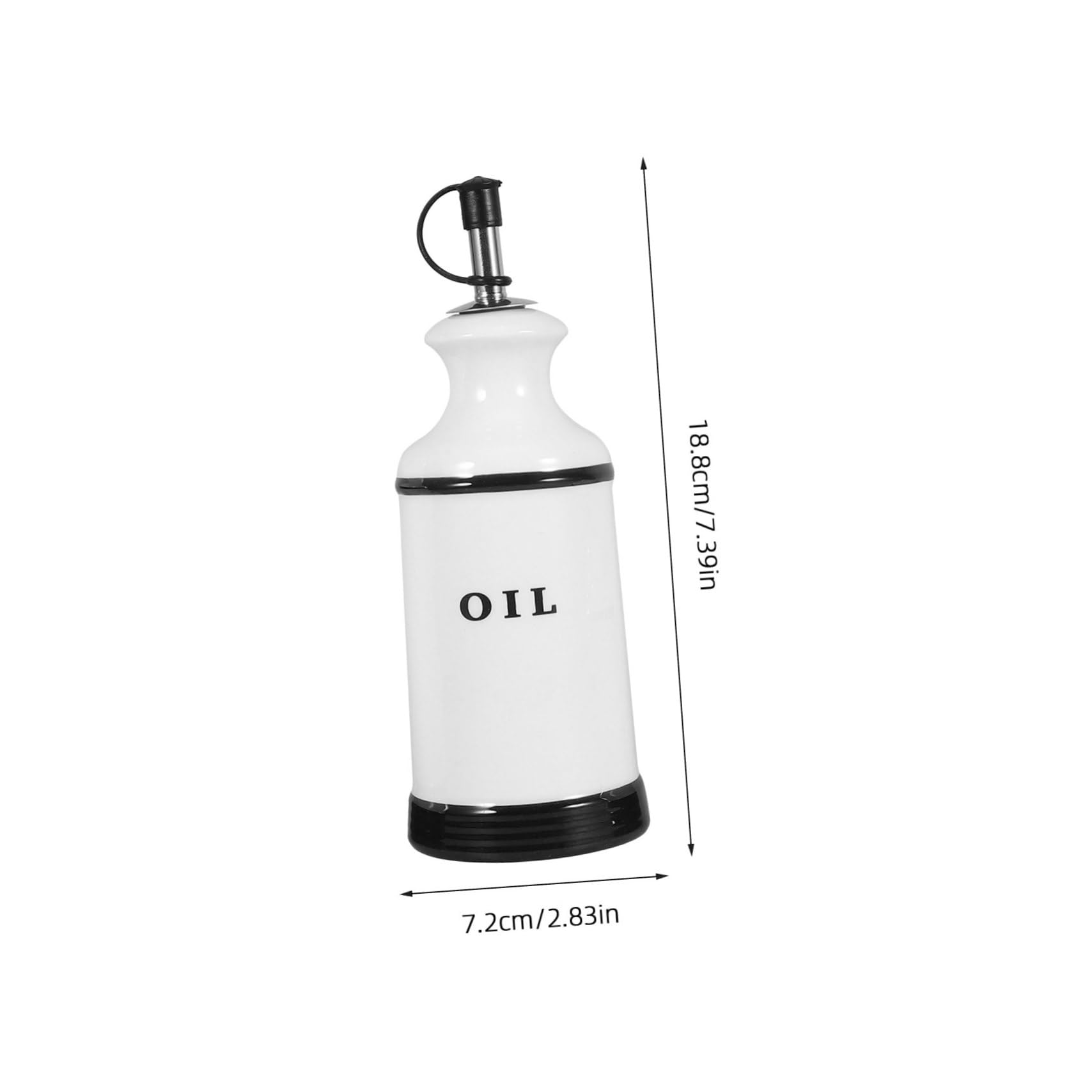 Cabilock 4 Piezas Tarros de Cerámica para Aceite Vinagre Sal y Pimienta con Cierre Hermético Dispensadores Versátiles para Cocina Moderna y Decoración Artística