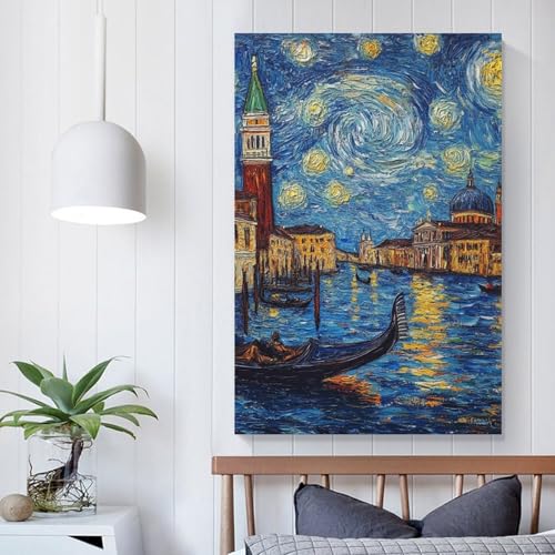 Affiche Venise tableau impression sur toile grand format pour déco salon