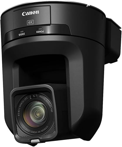 Miniatura 8 de Canon CR-N100 PTZ Camera (Black), 20x Optical Zoom, 4K UHD Video, Professional Productions, House of Worship, Education, Broadcast, Corporate, Events
