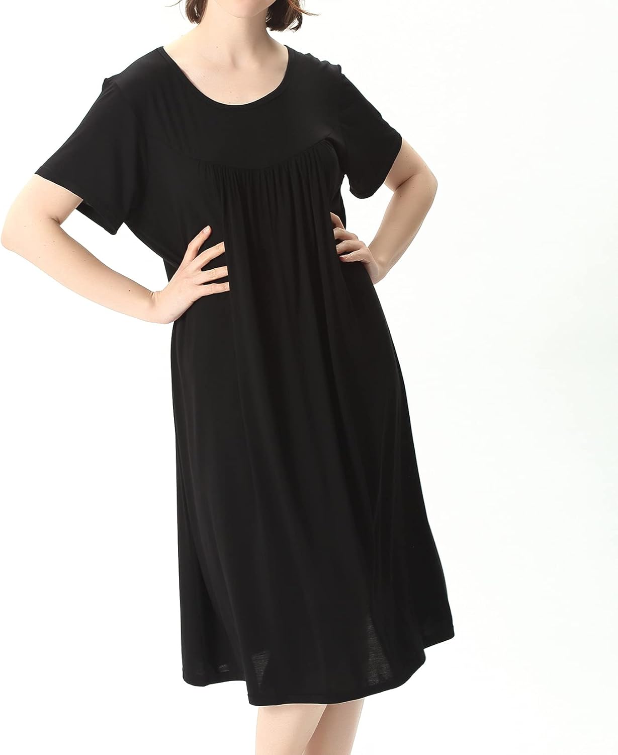 Lu's Chic Women's Plus Nightgown Short Sleeve Sleepwear Summer Pajama Dress Nightwear - Image 7