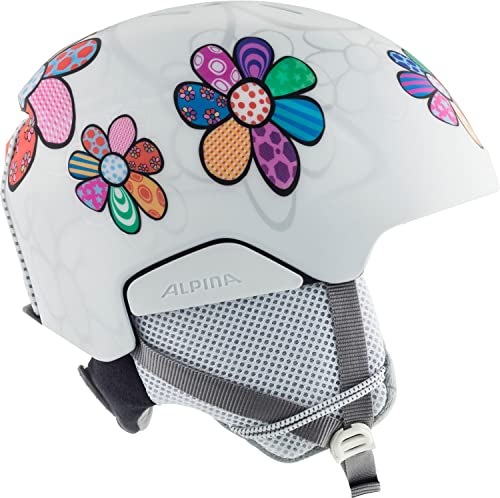 Casco de esquí ALPINA PIZI para niños diseño Patchwork-Flower ajustable 51-55 cm 3