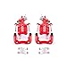 Power Stop Rear S2068 Pair of High-Temp Red Powder Coated Calipers For Acura TSX 2004-2008, Honda Accord 1998-2007 [Model Specific]