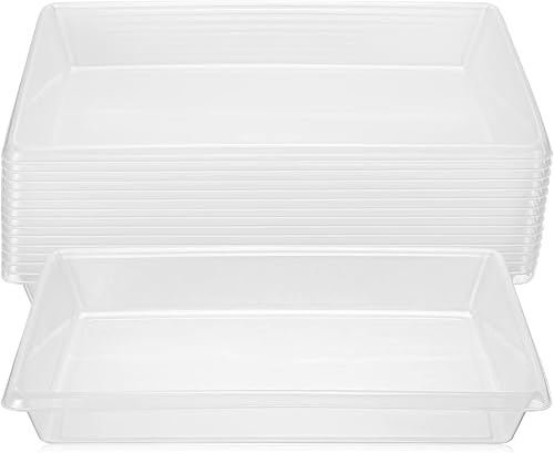Maitys 15 bandejas de plástico para actividades artísticas y bandejas organizadoras de 14.57 x 10.63 x 1.77 pulgadas, bandeja de almacenamiento para