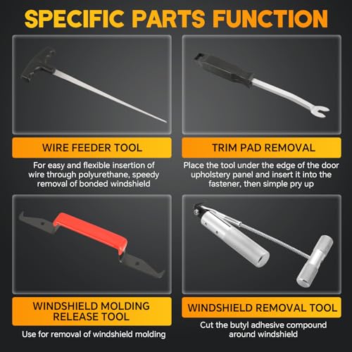 weyleity 7PCS Windshield Removal Tool Set