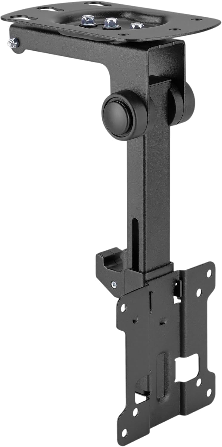 RICOO Monitor Ceiling Mount D0411, Adjustable Monitor Arm for 13"-27" Screens with max. VESA 100x100, Swivel, Tilt, Extendable, Max. Load 20 kg