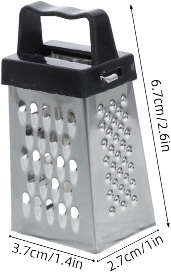 6pcs Mini 4-in-1 Box Grater with Stainless Steel Blades