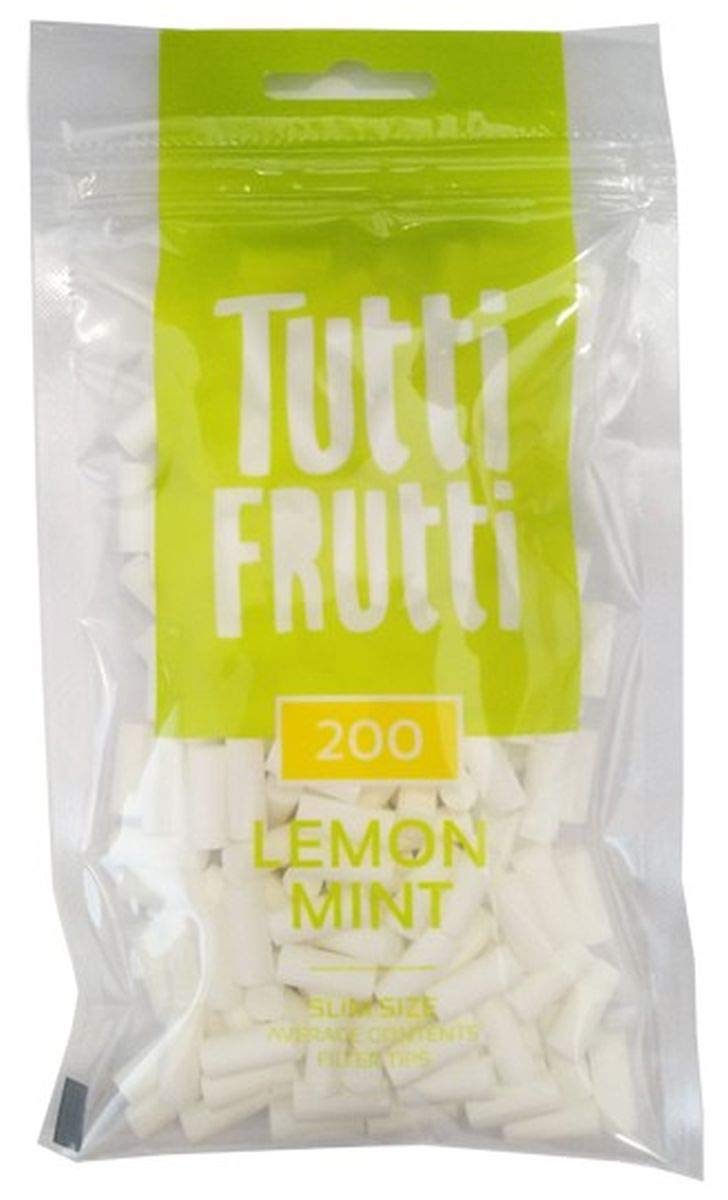 TUTTI FRUTTI Tutti Frutti Lemon Mint Slim Size Cigarette Filter :  Amazon.de: Home & Kitchen