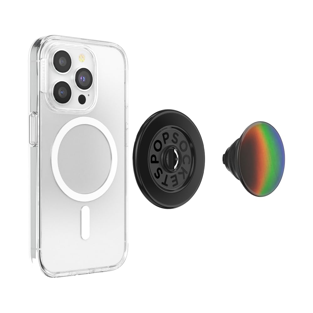 PopSockets: PopGrip para MagSafe - Soporte y Agarre para Teléfonos Móviles y Carcasas con un Top Intercambiable - Thermochromatic