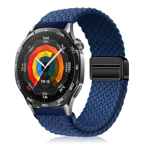 [YealRed] �o���h 22mm For Huawei Watch GT Runner 2 /GT6 Pro/GT6/GT5 Pro/GT5/GT4/GT3(46mm) �����p�X�g���b�v �e���i�C������ �ւ��x���g �ґg�X�g���b�v ���C�o�b�N�� ���� 