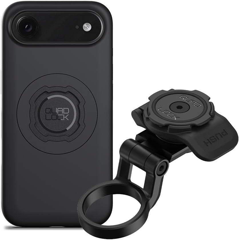 Quad Lock Stem Cap Mount (Adjustable) Bike Kit with iPhone 15 MAG Phone Case