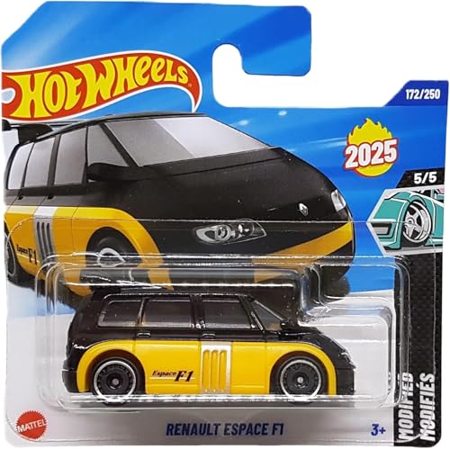 Hot Wheels Renault Espace F1 1:64 Black Yellow Mattel 2025 miniatura 1