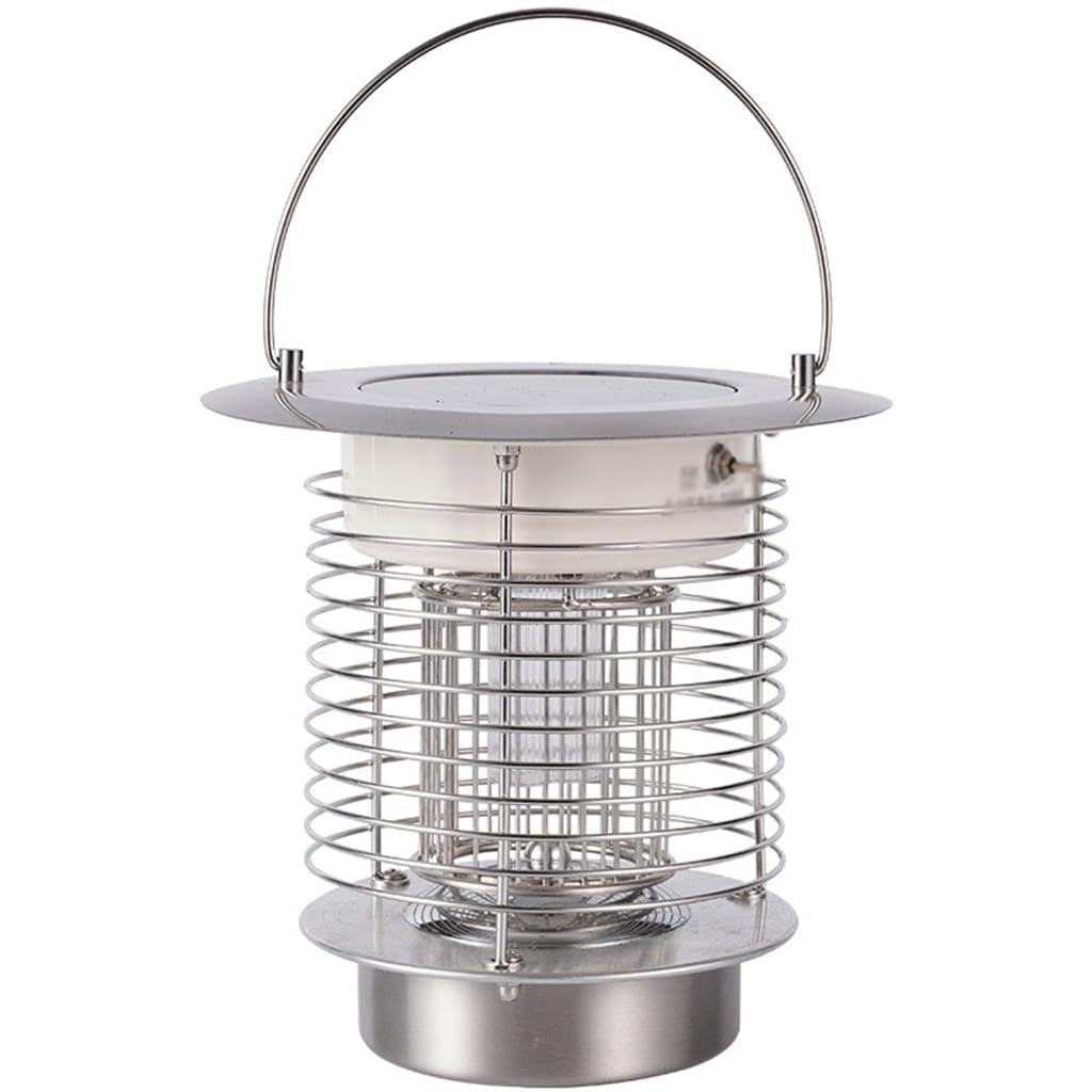 Lampe anti-moustiques extérieure étanche à recharge solaire et lumière violette UV